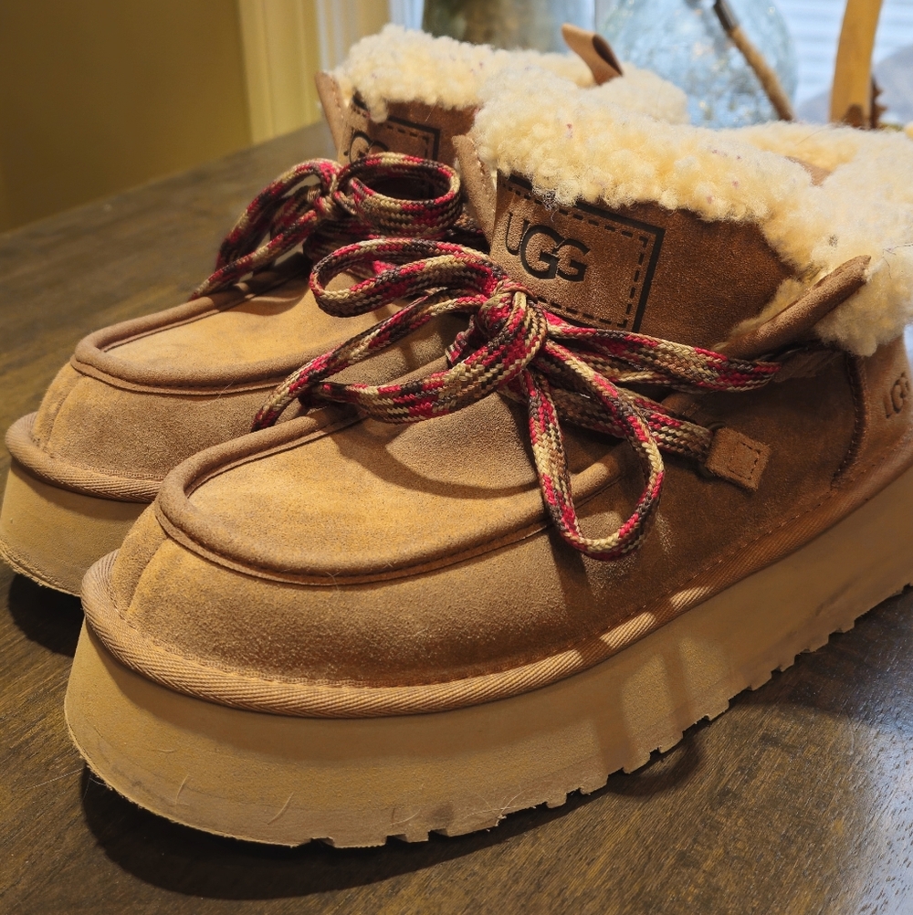 Womens UGG Funkarra Cabin Cuff Boot - Chestnut